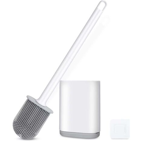 Ensemble de brosses de toilette pliables, blanc (blanc, 40,8 x 9 x 5,4 cm) (1/5)