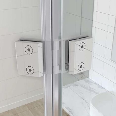 Charnière de porte de douche en verre à 180 degrés en acier inoxydable doré. 1 autre offre à partir de 105,73 .