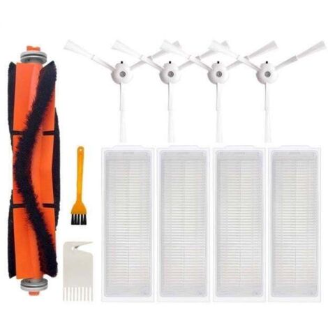 Accessoires et pièces de rechange pour balai autonettoyant MJSTP : brosse latérale principale, filtre HEPA, accessoire pour aspirateur (1/4)