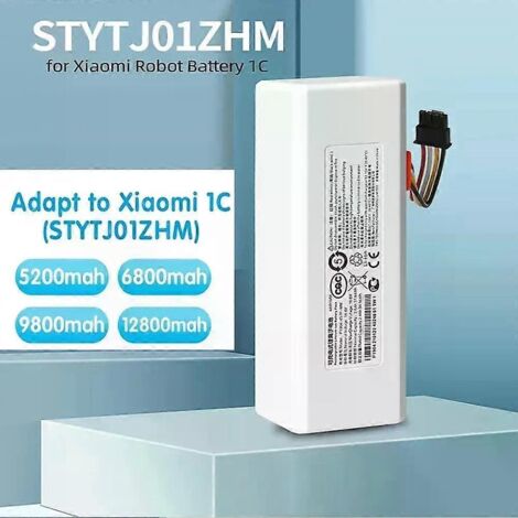 Batterie compatible 14,4 V 12 800 mAh Xiaomi Mijia 1C STYTJ01ZHM P1904-4S1P-MM pour robots aspirateurs et laveurs de sols, accessoires et pièces détachées. (1/5)