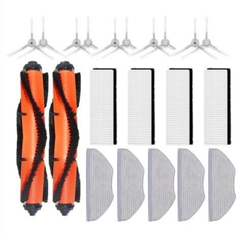 Accessoires indispensables pour l'aspirateur robot et laveur de sols Mi G1 : brosse principale, brosses latérales et lingettes de rechange (1/5)