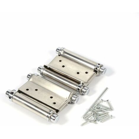 Lot de 2 charnières à double ressort en acier inoxydable, charnières de porte pour voiture (1/5)