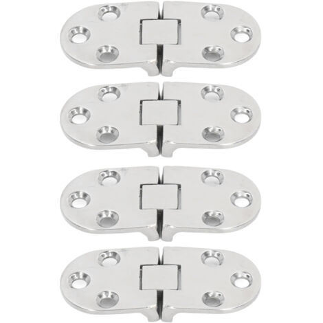 4 charnières de porte avec trous de fixation, en acier inoxydable 316, pour bateaux, yachts et camping-cars. (1/5)
