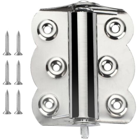 Charnière de porte moustiquaire à fermeture automatique - Charnière à ressort pour porte à fermeture automatique, idéale pour la maison et le bureau. (1/5)