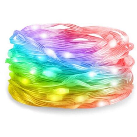 Guirlande lumineuse féérique d'intérieur avec télécommande et contrôle via application intelligente (petit format) (1/4)