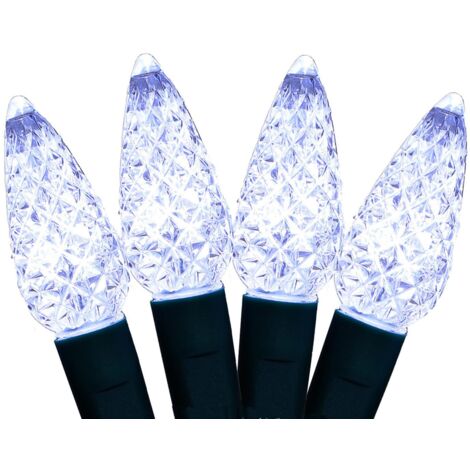 Guirlande lumineuse C6 en forme de pomme de pin, 200 LED blanc froid (1/5)