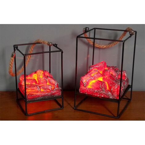 Lampe à flamme imitation charbon de bois de style européen (petite) (1/4)