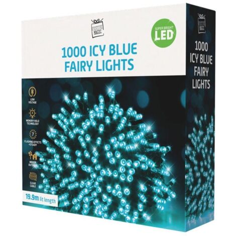 Guirlande lumineuse LED bleue de 1000 LED (1/3)
