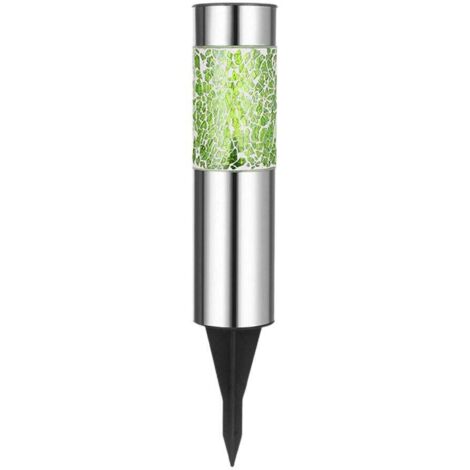 Lampe solaire mosaïque au sol, piquet de terrasse, allée, décoration extérieure verte (1/2)