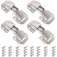 8 charnières pour porte de placard, ouvre-porte de placard avec 64 vis