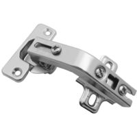 Charnière d'angle à 135 degrés pour porte d'armoire de cuisine à fermeture amortie et recouvrement partiel