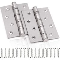 charnières de porte en acier inoxydable 304, charnières piano en acier inoxydable avec 16 vis internes pleines, 4