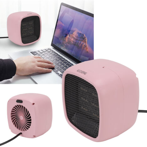 Ventilateur de chauffage de bureau, Mini radiateur électrique Portable pour petit bureau et maison, rose, ue, 220V