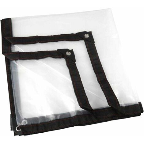 Bâche Transparente, Jardin Clair Bâche étanche Anti-Gel Film Anti-Pluie Film Isolant Auvent PE Couvercle en Plastique (2  2m) (1/6)