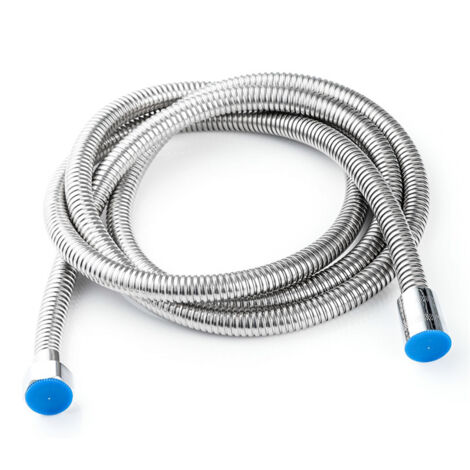 Tuyau de douche en acier inoxydable 304, tuyau de douche, tuyau de chauffe-eau de salle de bain, tuyau de douche, interface standard à 4 points (diamètre intérieur du connecteur 1/2 pouce) longueur 3M (1/5)