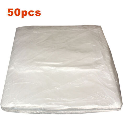 Housses De Siege En Plastique Jetables Pour Voiture Housses De Protection De Siege Transparentes Universelles Housse De Securite Pour Siege Transparent Jetable Anti-Poussiere, 50 Pieces (1/5)