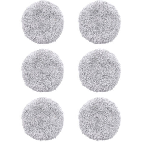 6 pieces de remplacement de chiffon de vadrouille lavable pour HOBOT 168/188 Robot de nettoyage de vitres tampons de vadrouille en microfibre accessoires reutilisables,modele:Gris 6 PCS -DPZO,de DEBUN (1/5)