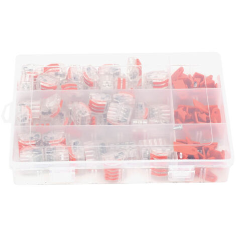 60 Pcs Connecteurs de fils à levier Connecteurs d'épissure compacts PCT-212 213 215 avec vis de fixation de clip,DUBUNS (1/5)