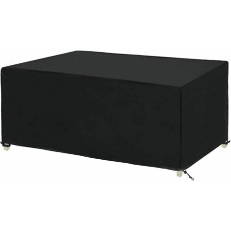 Housse Table Jardin Rectangulaire Housse de Protection Imperméable pour Meubles de Jardin Housse de Protection pour Salon de Jardin Bâche de Protection Étanche Tissu Oxford (180x 120 x 70cm)..DEBUNS (1/5)