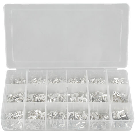 Kit d'assortiment de cosses à sertir de type U non isolées de 420 pièces, 18 valeurs,DUBUNS (1/5)
