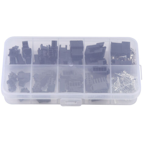 200PCS SM Plug Connector 2/3/4/5PIN Male Female Wire Jumper Pin Header Connector Housing Kit,DUBUNS (1/5)