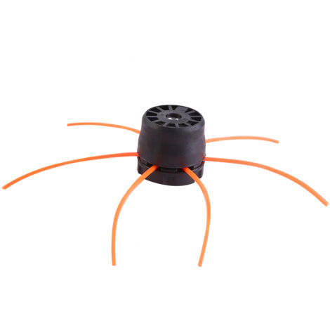 Tête de coupe en plastique avec fil pour débroussailleuse à essence, noir (1/5)