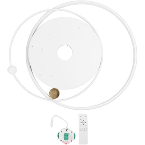 Plafonnier LED moderne dimmable, montage encastré avec télécommande pour chambre, salon, salle à manger et cuisine, blanc (1/4)