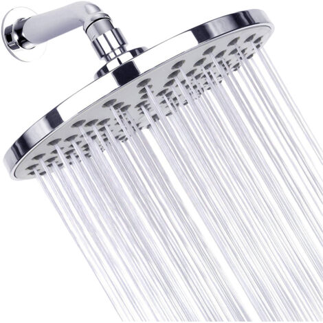 Tête de douche ronde 9" G1/2 haute pression pivotante ultra fine remplacement (1/5)