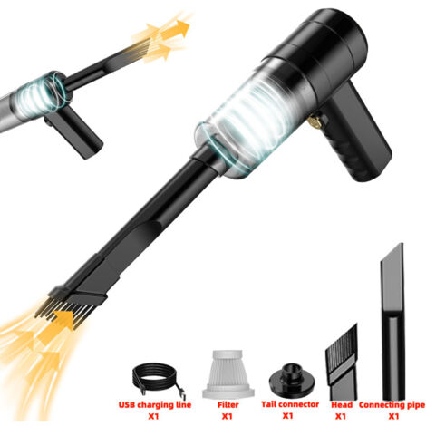 Aspirateur voiture rechargeable mini sans fil portable à main pour clavier et bureau (1/5)