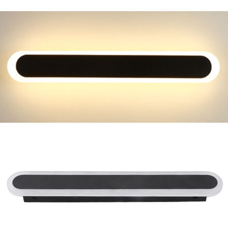 Applique murale LED longue bande moderne, protection des yeux, décorative pour salon, chambre et couloir, lumière chaude 85-265V (1/5)