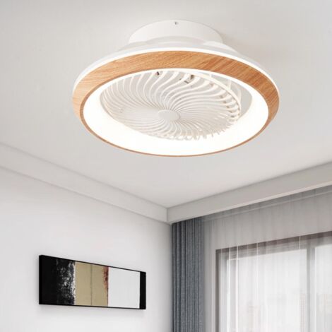 Ventilateur de plafond LED avec lumière, rotation 360°, contrôle APP, variation d’intensité continue, fonction minuterie et télécommande (1/5)
