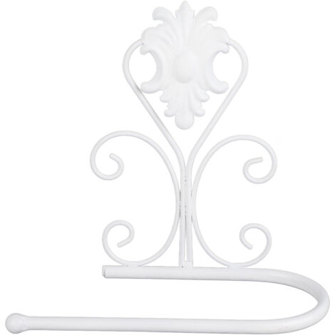 Porte-essuie-tout mural pour cuisine et salle de bain (couleur blanche) (1/4)