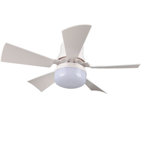 Ventilateur de plafond avec éclairage 3000K-6500K, luminosité réglable, 3 vitesses, 3 minuteries, douille E26 (1/5)