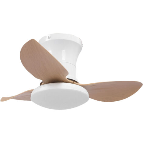 Ventilateur de plafond 25 pouces avec lumière et télécommande, 6 vitesses, 3000K à 6500K dimmable, moteur DC silencieux, pour salon et chambre (1/5)