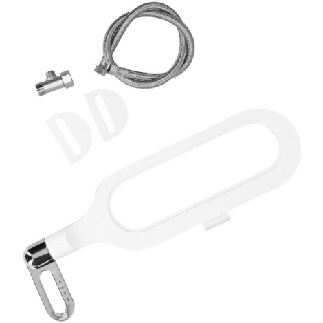 Accessoire bidet ultra-fin en plastique (G1/2) pour WC – Double buse autonettoyante – Pour salle de bain domestique (1/5)