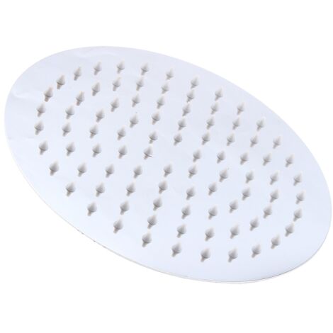 Tête de douche ronde 8" 20cm grande pour salle de bain chrome (1/5)