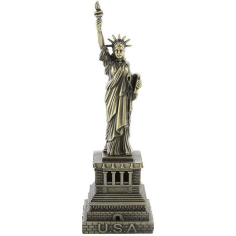 Statue de la Liberté en métal cuivre, décoration artisanale, 15 cm, souvenir New York, cadeau maison, décoration intérieure, bronze (1/5)