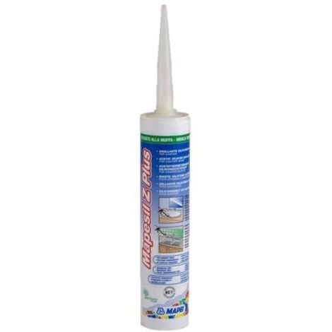 Mapei MAPESIL Z PLUS sigillante acetico resistente alla muffa 280 ML bianco (1/2)