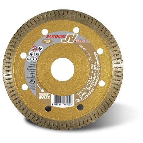 Saitdiam-ct jv disco diamanto per taglio pietra corona continua d 115 mm