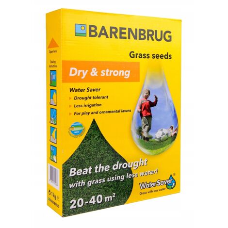 Barenbrug WATER SAVER 1KG erba, SENZA IRRIGAZIONE, SEMI RIVESTITI