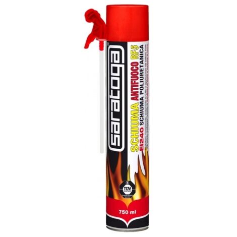 Saratoga schiuma antifuoco rf5 ei240 750ml schiuma poliuretanica espansa ignifuga