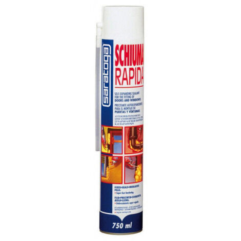 Saratoga schiuma rapida 750ml schiuma poliuretanica espansa uso manuale