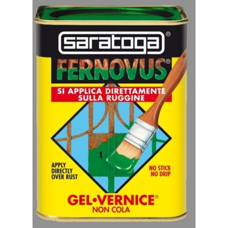Saratoga Vernice Antiruggine in Gel Fernovus Brillante 750ml Grigio Medio