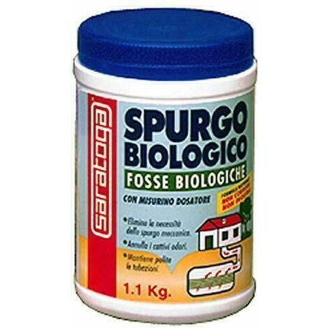 Spurgo biologico fosse biologiche SARATOGA con misurino dosatore - barattolo da 1,1 Kg