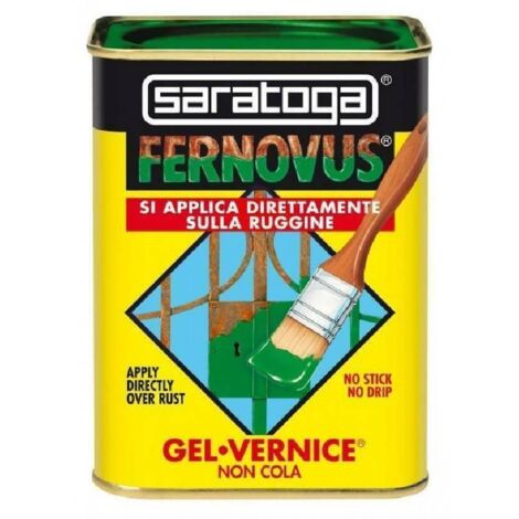 Fernovus Saratoga Vernice Gel Pittura Smalto Antiruggine effetto 2in1 da 750 ml - Colore: GRIGIO MEDIO ANTICO MICACEO