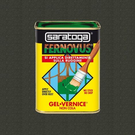 SARATOGA FERNOVUS MICACEO NERO ANTICO  750 ML: LO SMALTO GEL ANTIRUGGINE DIRETTO