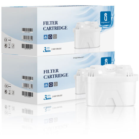 Aigostar Filtro Acqua per Caraffa Filtrante BPA Free Filtri per acqua 3 pezzi