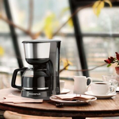 Aigostar Macchina Caffe Americano Te 10 Tazze 1000w 1.25l Acciaio Antigoccia (1/4)