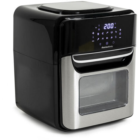 Melchioni 118340034 Friggitrice Singolo 12 L Indipendente 1700 W Friggitrice ad aria calda Nero Acciaio inox
