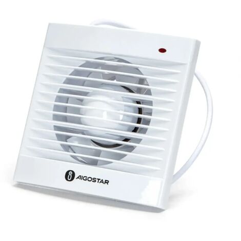 aspiratore bagno cucina ventola aspirazione foro 120 mm griglia forata 14 watt